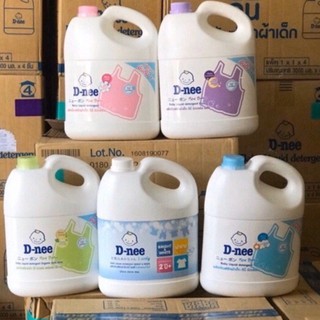 Nước giặt quần áo em bé Dnee 3000ml Hồng/ Xanh Dương/Tím/Xanh Lá/Trắng