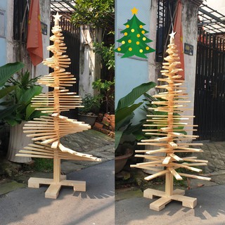 Cây thông Noel gỗ xếp gọn