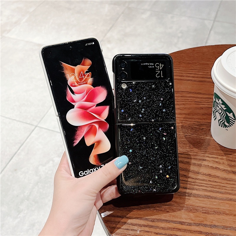 Ốp Điện Thoại Silicon Trong Suốt Chống Sốc Lấp Lánh Cho Samsung Galaxy Z Flip 3 5G Zflip4 Z Flip3