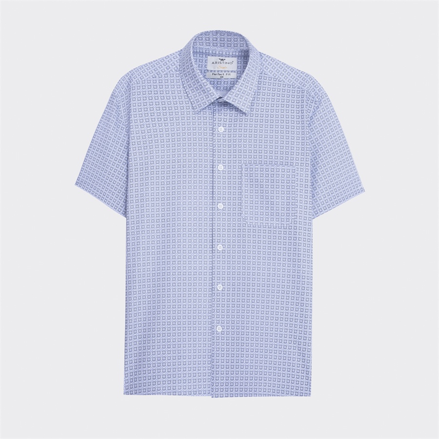 [MẪU MỚI] Áo sơ mi nam ngắn tay Aristino in họa tiết nam tính, thời thượng - ASS179S2
