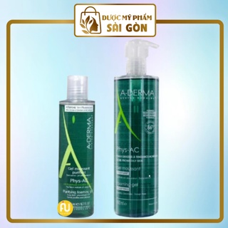✅ (HÀNG CHUẨN AUTHENTIC) [Size 200ml/400ml] Sữa rửa mặt cho da dầu mụn, nhạy cảm Aderma Phys-Ac Purifying Foaming Gel
