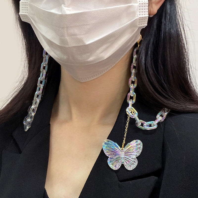 Dây Đeo Mắt Kính Chống Thất Lạc Đính Đá Nhân Tạo Độc Đáo Thời Trang