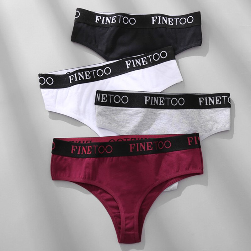 Cute Byte Set 2 Hoặc 3 Quần Lót Cotton In Chữ Size M-XL Thời Trang Quyến Rũ Cho Nữ 2021