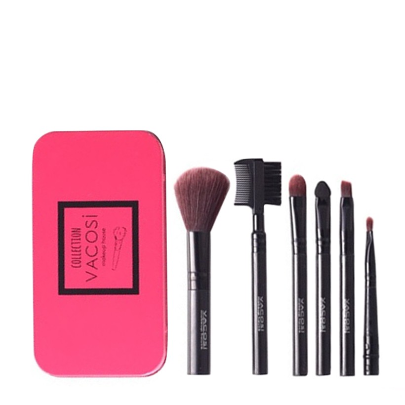 Bộ cọ trang điểm hộp sắt 8 cây Collection Vacosi Makeup House BC14