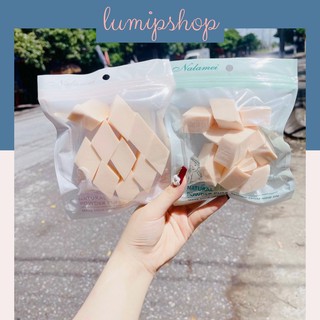 Set 10 mút trang điểm bọt biển chuyên nghiệp tiện dụng