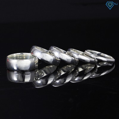 Nhẫn bạc nam tròn trơn không đá cá tính NNA0000 Trang Sức TNJ