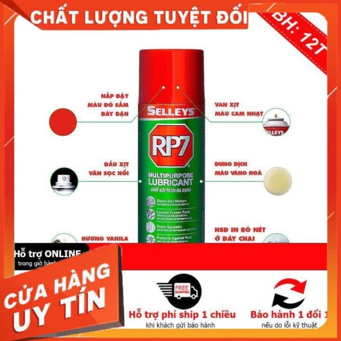 Bình xịt tẩy rỉ sét và bôi trơn kim loại RP7 chính hãng 150g 300g 350g