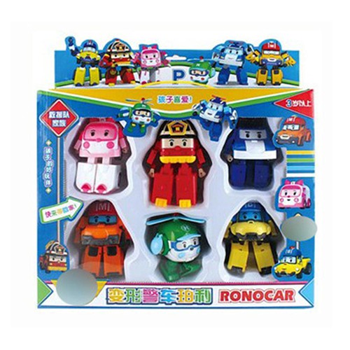 Đồ chơi trẻ em Robocar Poli và những người bạn bộ 6 con