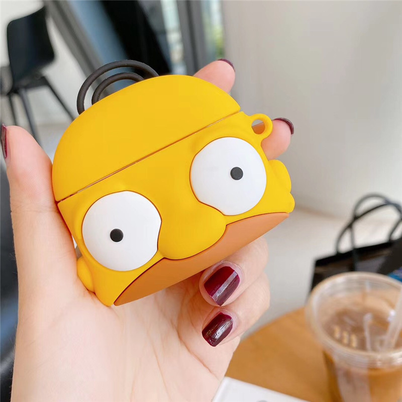Ốp Bảo Vệ Hộp Đựng Tai Nghe Airpods 2 / 3 Hình Simpson Xinh Xắn