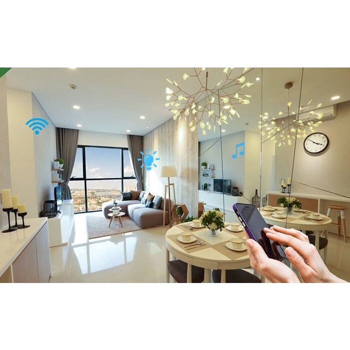 Công tắc thông minh điều khiển từ xa wifi - blue - Tuya Smart