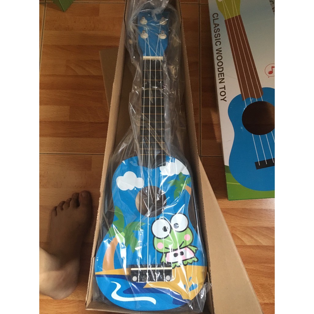 Đàn Ukulele Soprano 4 Dây Ếch Xanh - HÀNG CÓ SẴN