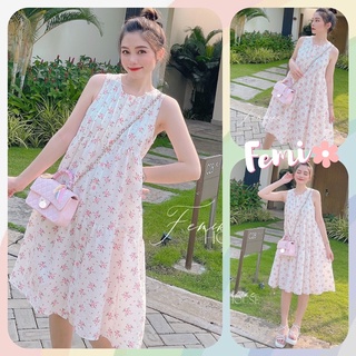 Đầm Suông Hoa Nhí, váy suông hoa babydoll, váy hoa nhí xinh xắn