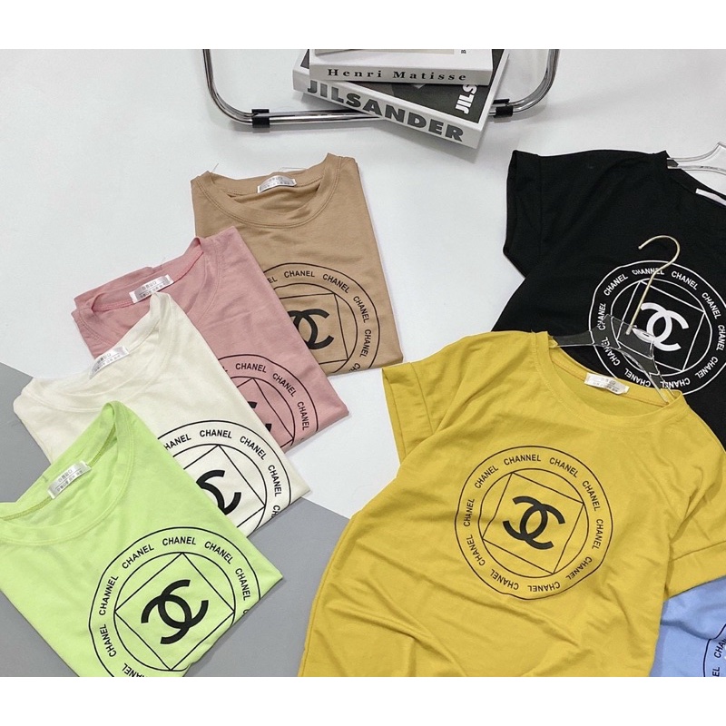 Xả hàng - Áo thun giấy form rộng in chữ, Áo kiểu cổ tròn chất mát mềm AT0049 - NhiNhi SHop