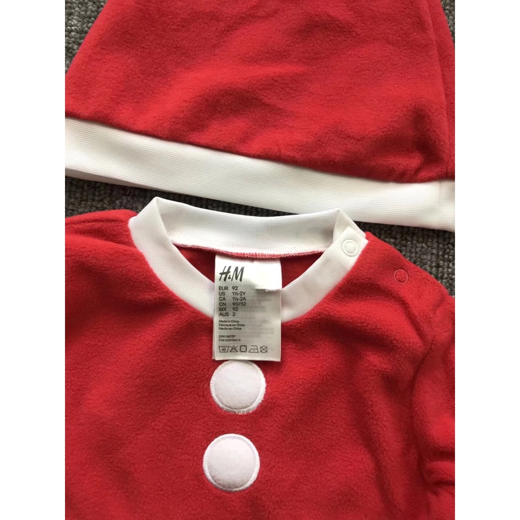 Váy H&M đỏ kèm mũ 4-5kg