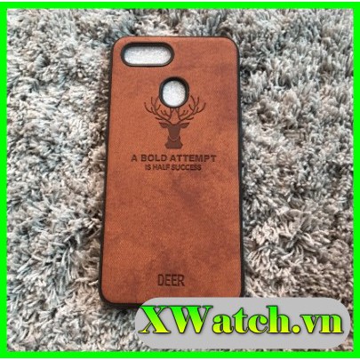 Ốp lưng Vải hươu Oppo Reno 7z A53 A15 F9 A7 A3S A5S A83 A9 2020 K3 A1K Reno 7 họa tiết hươu