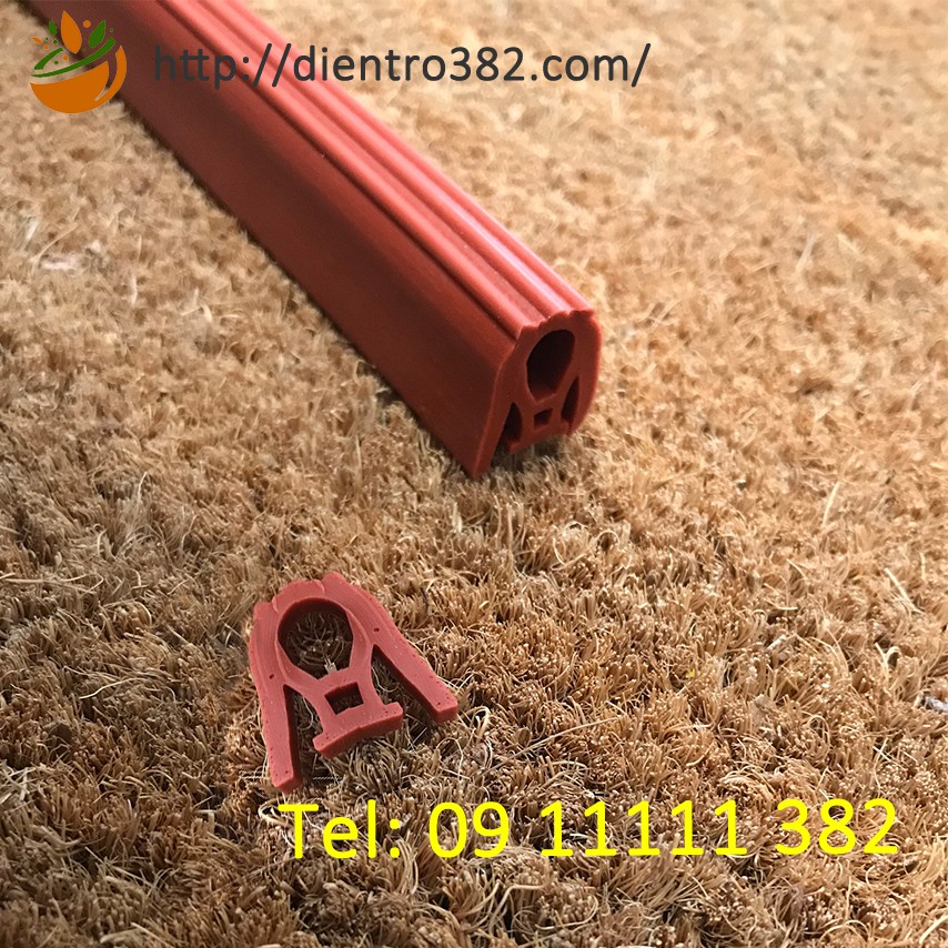 Gioăng chịu nhiệt xilicon chữ M, chữ A. Gioăng chịu nhiệt cho cánh tủ cơm, tủ hấp bánh, tủ sấy.