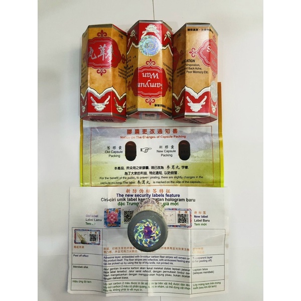 Sâm nhung hoàn đỏ MALAYSIA