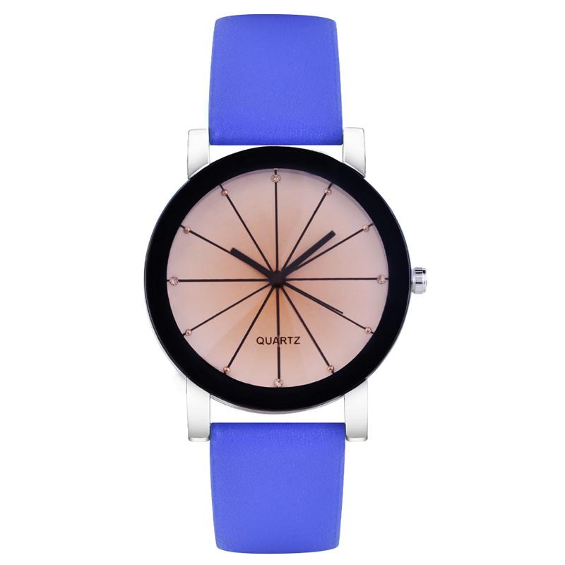 Đồng hồ analog máy quartz dây da cho cặp đôi