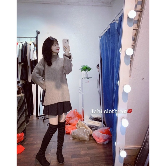 BÁN SỈ ÁO LEN CỔ - TAY CHUN BÈO CHO NỮ | BigBuy360 - bigbuy360.vn