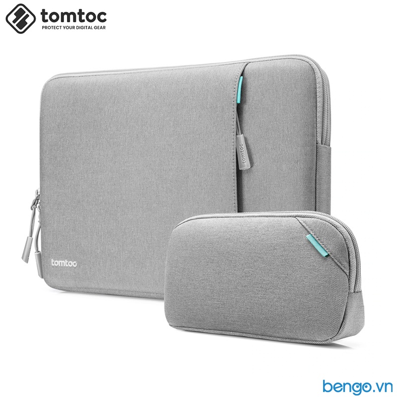 Túi Chống Sốc MacBook Air/Pro 13&quot;/MacBook Pro 14&quot; TOMTOC (USA) 360° Protective Kèm Túi Phụ Kiện