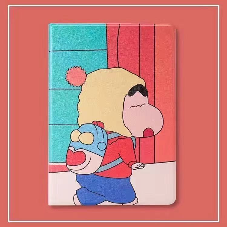 Ốp Ipad. Bao Da Máy Tính Bảng Hình Shin-Chan Hoạt Hình Cho 2018 New ipad Apple air2 5 Tablet mini4 Mini 5 6