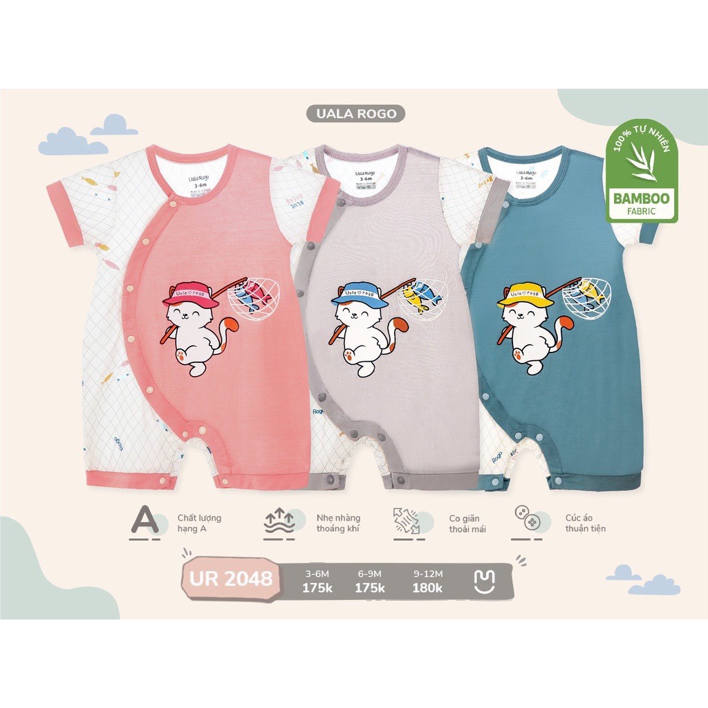 Body Cộc Tay Vải Sợi Tre Uala Rogo - UR2048