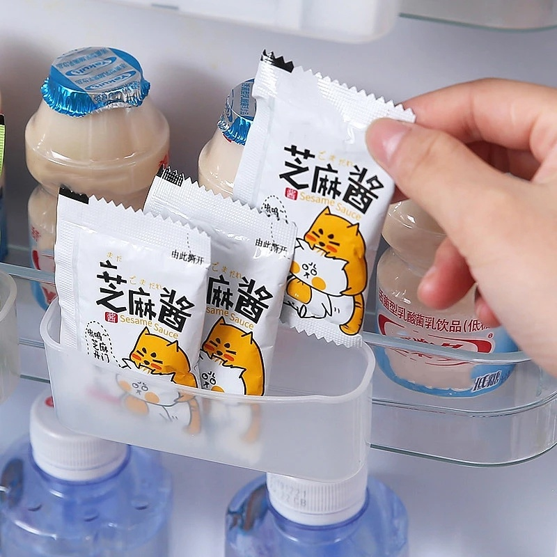 Set 2 khay đựng thực phẩm mini gắn tủ lạnh tiện lợi cao cấp