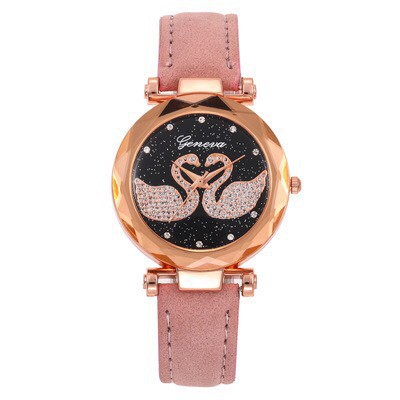 ĐỒNG HỒ NỮ GENEVA DÂY DA MẶT HÌNH THIÊN NGA CỰC ĐẸP (NHIỀU MÀU) | BigBuy360 - bigbuy360.vn