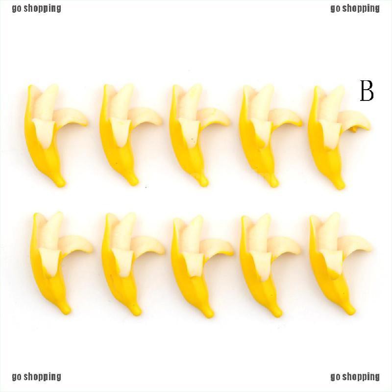 {go shopping}5pcs lovely Resin Banana Flatback Scrapbooking For DIY Phone Scrapbooking Craft