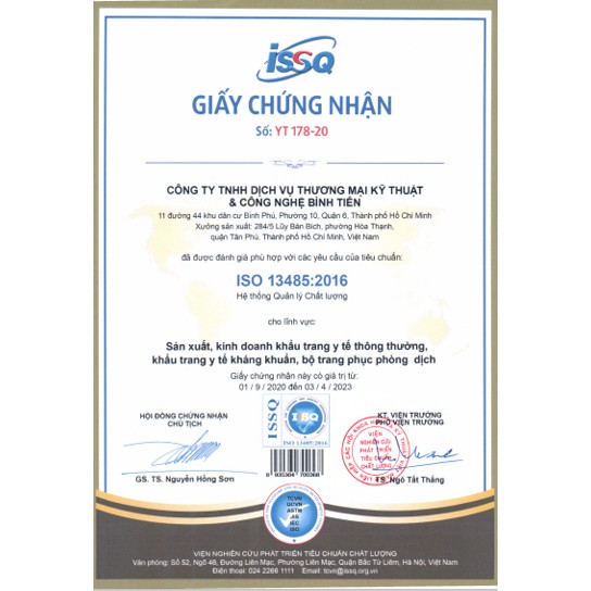 Khẩu Trang Y Tế 4 Lớp Kháng Khuẩn Cao Cấp Bình Tiên MEDTets - v.02