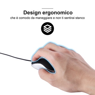 Lovely Mini Wired Mouse Retractable USB Cable Ergonomic Office Computer PC Laptop Gaming Mice【vollter1】