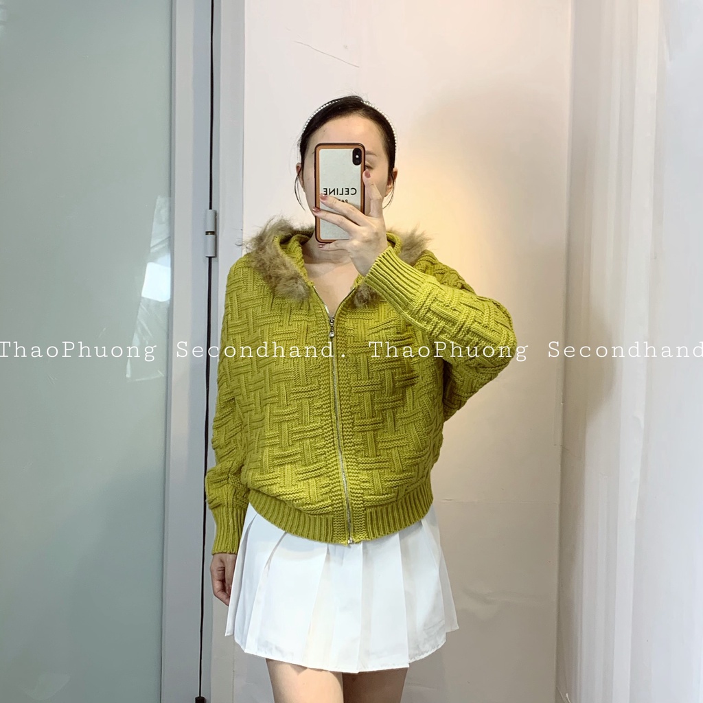 Aó khoác len cardigan secondhand/áo len nữ