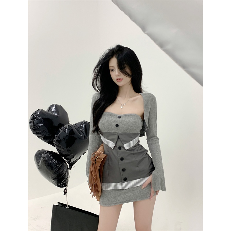 ✨✨Set Đầm Dệt Kim Thời Trang Mùa Thu 2022 Cho Nữ