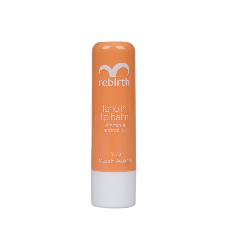 Combo 2 Son Dưỡng Môi Nhau Thai Cừu Rebirth Lanolin Lip Balm with Vitamin E & Apricot Oil (3.7g)