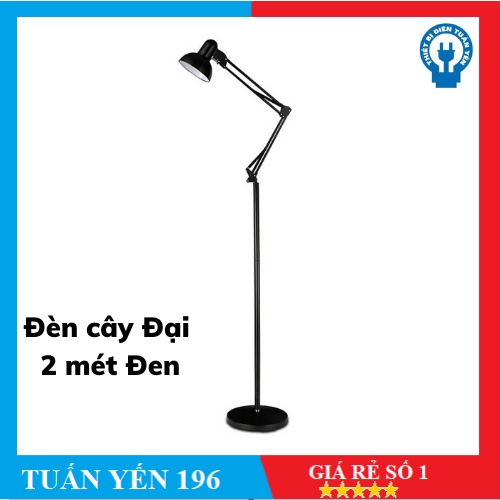 Đèn cây Đại 2 mét Đen (không kèm bóng)