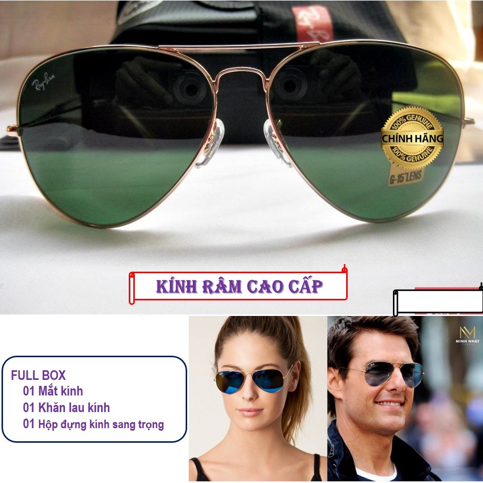 [KÍNH RÂM] kính mắt mát thời trang nam nữ siêu cường lực mắt kính chống tia UV 400% đẳng cấp sang trọng