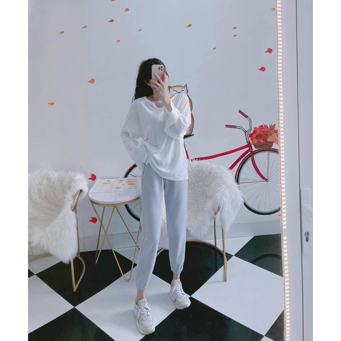 Quần boom nỉ tăm bo gấu hot