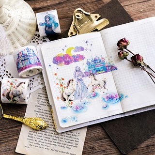 Enjoymore ✨ 5M Băng Dán *The Last Fairy Tale Loulan* Chất Lượng Washi Tape Thiết Kế Đơn Giản Sáng Tạo Keo Dính