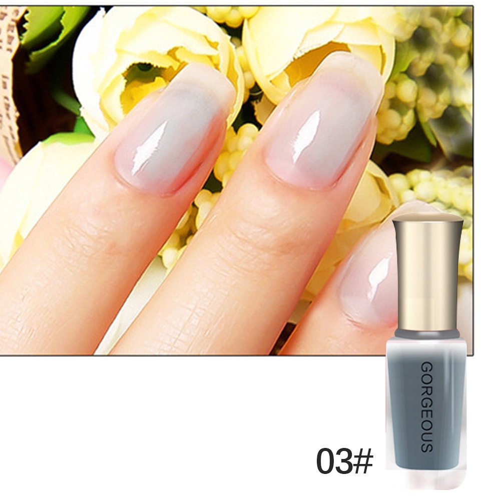 Hàng Có Sẵn Sơn Móng Tay Dạng Thạch Sơn Móng Tay Trong Mờ Màu Kẹo Khô Nhanh 10Ml Không Bóc Được Thanh Toán Khi Nhận Hàng