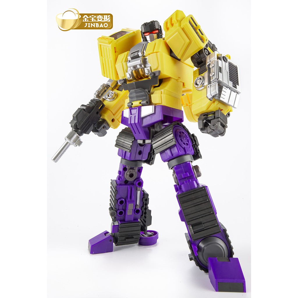 Mô hình JinBao Oversized KO Generation Toys Devastator Yellow Version + Upgrade Kit