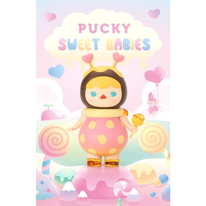 ❤sản phẩm chính thức❤Pucky Loạt ngọt ngào POPMART Hộp mù Quà tặng Con búp bê Người mẫu Đồ chơi