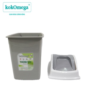 Thùng Rác Nắp Lật 12 Lít kokOmega