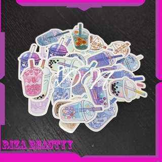32 Miếng Sticker Dán Trang Trí Mini Hình Boba