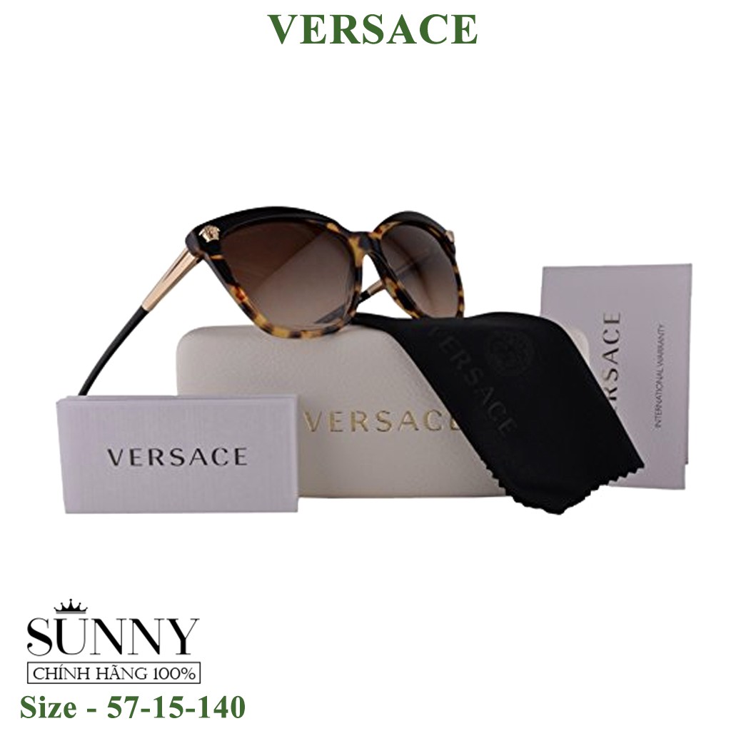 Kính mát chính hãng nam nữ Versace VE4313A màu sắc thời trang, thiết kế dễ đeo bảo vệ mắt