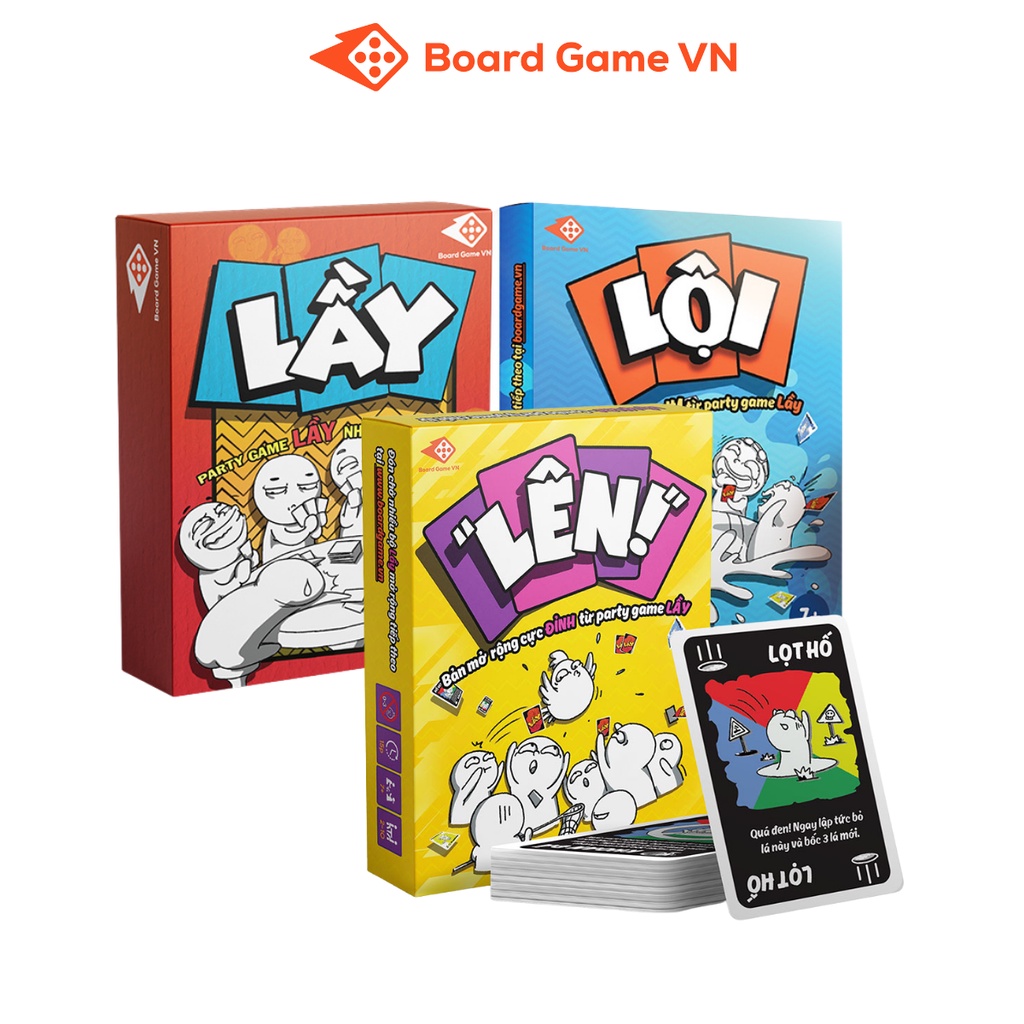 Combo thẻ bài Lầy- Lội- Lên – Party game (có bán thêm Bọc bài-100 bọc) – BoardgameVN