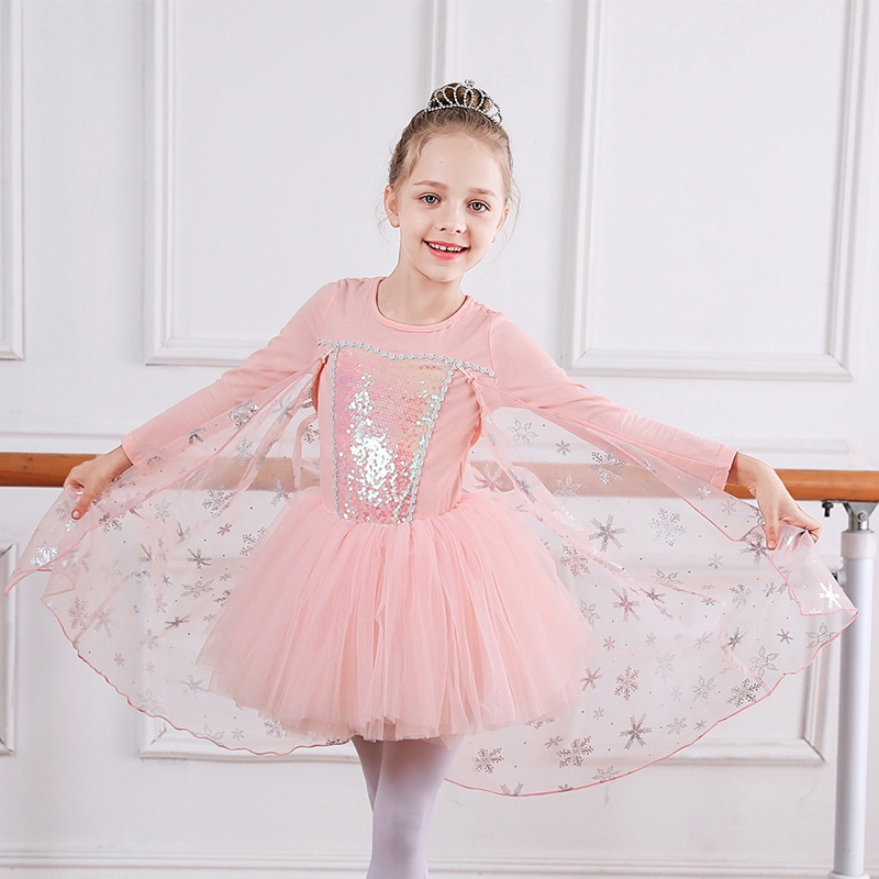 Hobby Đầm Múa Ba Lê Công Chúa Elsa Anna Anna Bạch Tuyết Có Thể Mở Ra Mùa Hè Cho Bé Tập Luyện