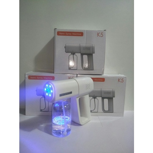 Súng Khử Khuẩn Phun Xịt Khử Sát Trùng Nano K5 Hàng Chuẩn In Laser 8 Mắt UV