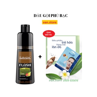 Dầu Gội Phủ Bạc 100% Thảo Dược LAVOX FLASH - Nhuộm Tóc Đen & Nâu Tự Nhiên