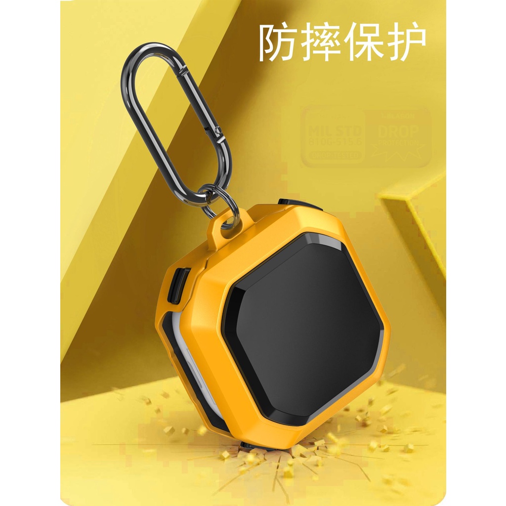 Vỏ Bảo Vệ Hộp Sạc Tai Nghe Galaxy Buds 2 Pro Bằng PC Cứng + TPU Mềm Chống Sốc Kèm Móc Khóa