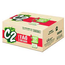Trà chanh C2 đủ vị - Đào, táo, chanh - 230ml - Thùng 24 chai